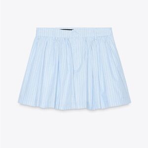 Zara Light Blue Mini Skirt